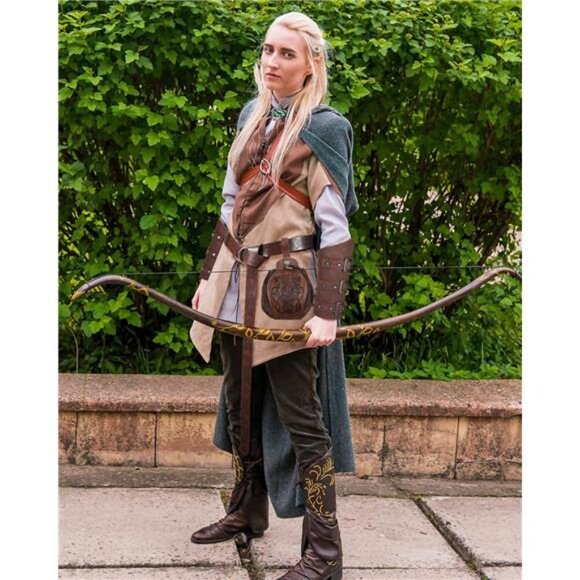 2 Pcs Medieval Viking Belt Leather Pouch Bag Embossed Renaissance Costume - Picture 4 of 7